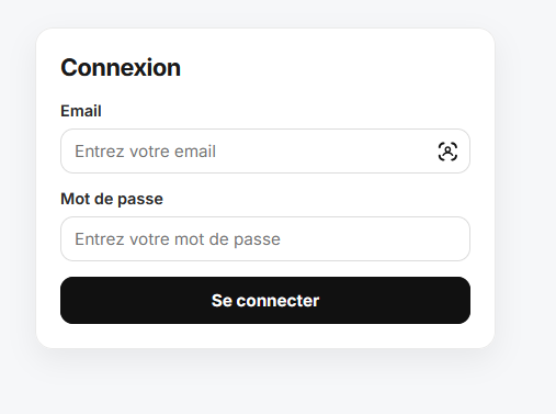 Page de connexion
